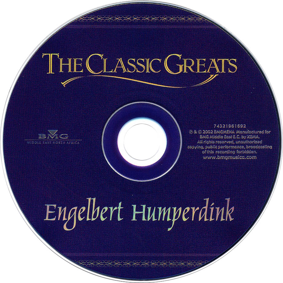 Engelbert Humperdinck  The Classic Greats : CD